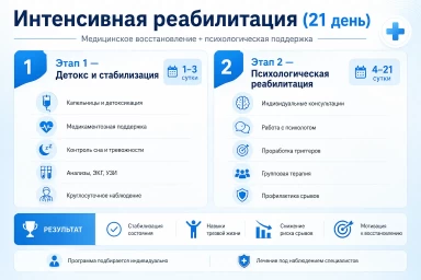 Реабилитация за 21 день в Верхней Пышме